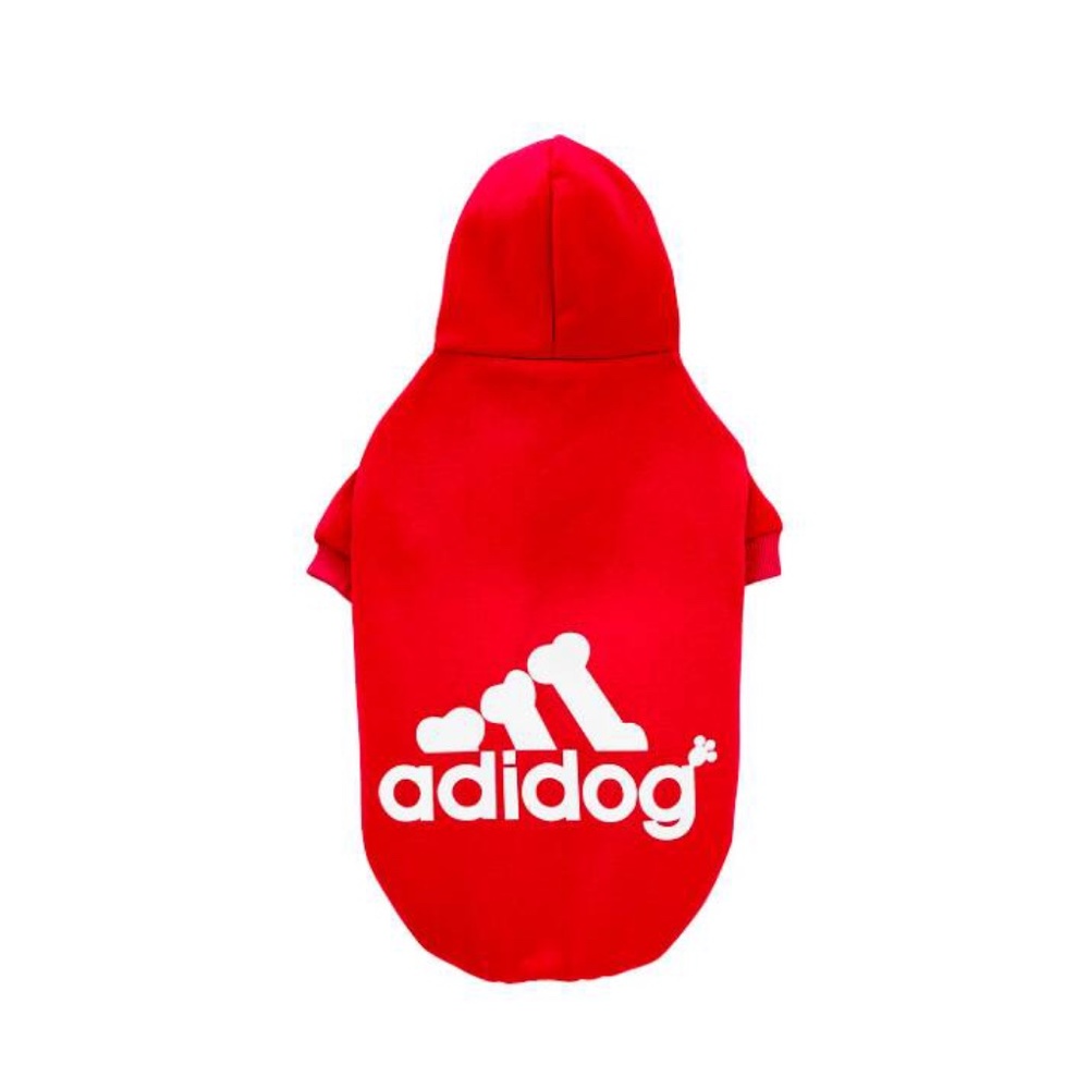 Adidog Logo Fleece Hoodie Dog Clothing Sz: XL
